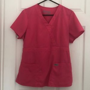 Pink Grey’s Anatomy scrub top- EUC